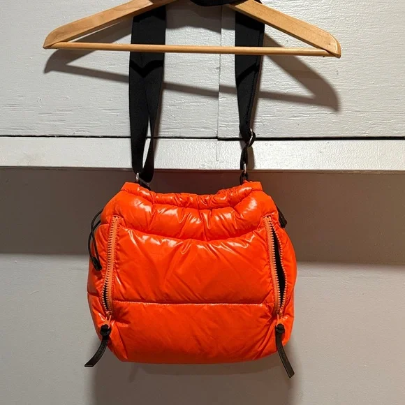 Bright Orange Puffer Bag - Picture 1 of 5